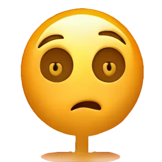 🥑 5ff87230 Émoji, Expression, Visage, Triste, Contrarié, Peu impressionné telegram sticker