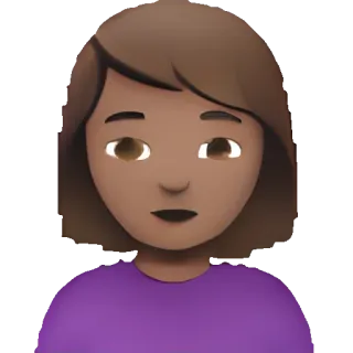 🥑 9edc4c0d Emoji, Femme, Portrait, Femme telegram sticker