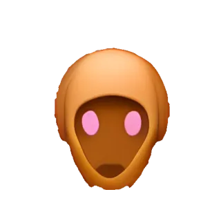 🥑 daac5400 Emoji, Tête, Alien, Visage, Rose, Casque, Numérique, Avatar telegram sticker