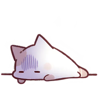 😞 11f64011 kucing, imut, stiker, kartun, binatang, sedih telegram sticker
