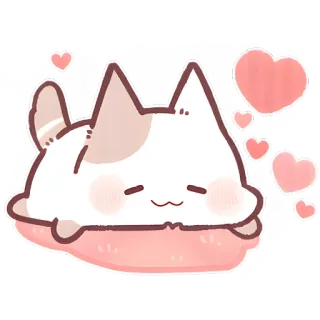 😍 146ec943 kucing, lucu, kawaii, hati, cinta, hewan peliharaan telegram sticker