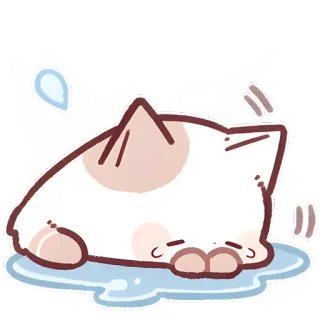 😭 e62da9b9 kucing, lucu, binatang, sedih, mengantuk, air mata, menangis telegram sticker