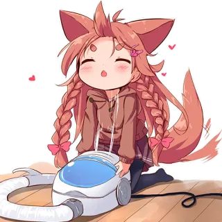 neko by @phoenixllgamer whatsapp stickers