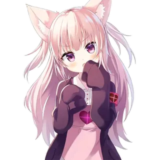 neko by @phoenixllgamer whatsapp stickers