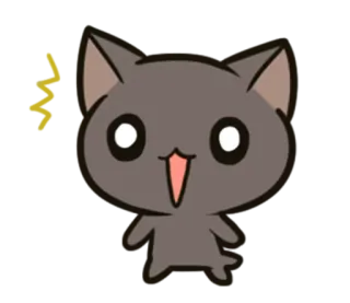 😵 482d44ae gato, animal, fofo, desenho animado whatsapp sticker