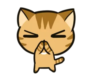 🙏 ff72a8ac gato, fofo, emoji, engraçado, meme, animal whatsapp sticker