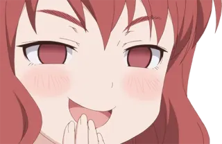 😏 1faaef53 Anime, Gadis, Karakter, Lucu, Senang telegram sticker