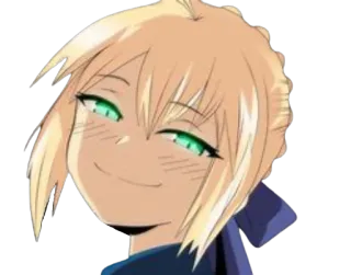 😏 283d9112 Saber Anime, Manga, Lucu, Saber, Fate telegram sticker