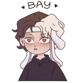 😍 305db019 BAY 卡通, 动漫, 可爱, 爱心 telegram sticker