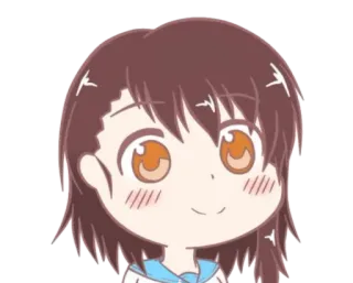 😊 086dc9e0 chica anime, lindo, dibujos animados, chibi telegram sticker