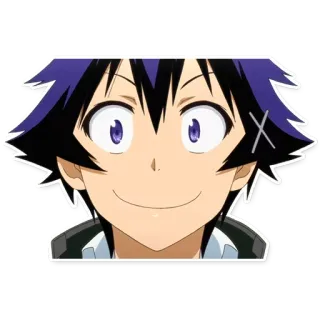 😊 2d516210 anime, dibujos animados, manga, personaje, cara, feliz telegram sticker