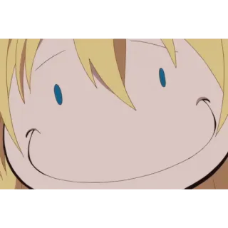 😆 899ada86 Anime, Cara, Dibujos animados, Sonrisa, Divertido, Expresión, Emoji telegram sticker