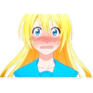 😳 9cb4ffb6 Anime, Chica, Sonrojo, Dibujo animado, Pegatina telegram sticker