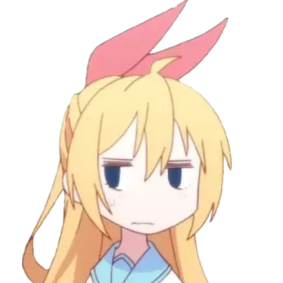 😓 a04b318b Anime, Lindo, Chica, Dibujo animado, Expresión telegram sticker