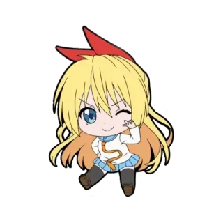 😚 cc0b3fd0 Anime, Dibujo animado, Sticker, Chica, Chibi, Lindo telegram sticker