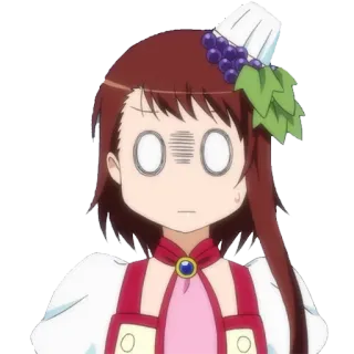 😨 e834654f anime, dibujos animados, expresión, sorprendida, chica telegram sticker