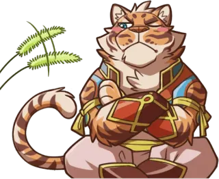 😠 c846d42c 호랑이, 동물, 만화, 캐릭터, 퍼리 telegram sticker