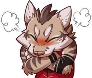 💨 ce724edd 화난, 털복숭이, 귀여운, 고양이 telegram sticker