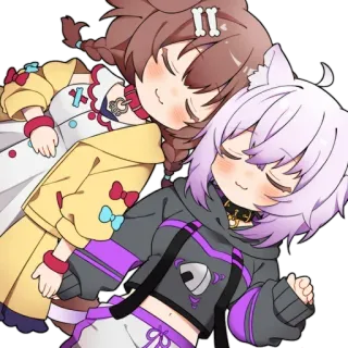 😍 381eb5cb 애니메이션, 만화, 귀여운, 개, 고양이 telegram sticker