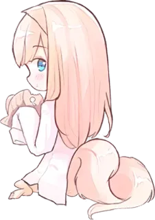 🍽 65c511f6 アニメ, マンガ, かわいい, 女の子, ちび telegram sticker