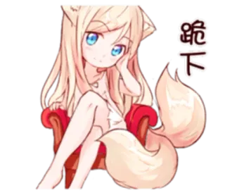 NEKOMIMI-MiA-2 whatsapp stickers
