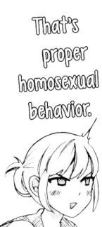 🏳️‍🌈 50bb67fe That's proper homosexual behavior. homosexual, behavior, quote, manga, anime whatsapp sticker