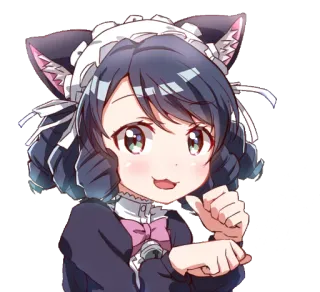😺 c67bb790 anime, cat girl, maid, kawaii, cute, manga, neko whatsapp sticker