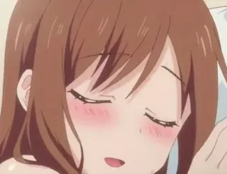 🍑 037f62ab Anime, Somnoliento, Chica, Lindo, Sonrojo whatsapp sticker