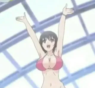 🍑 0953bfc2 Anime, Chica, Traje de baño, Dibujos animados, Bikini, Mujer whatsapp sticker