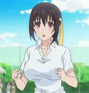 🍑 89f1a449 Anime, Chica, Tenis, Uniforme, Linda whatsapp sticker