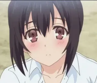 🍑 b4a673c2 Anime, Lindo, Chica, Escolar, Sonrojo whatsapp sticker