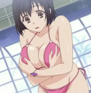 🍑 f935006d Anime, Bikini, Mujer, Sexy, Dibujos animados whatsapp sticker