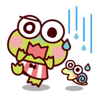 😱 0e1561d9 Keroppi keroppi, sanrio, kikker, cartoon, kawaii, personage telegram sticker