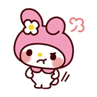 😤 13e7cc45 My Melody Cartoon, Personage, Sanrio, Leuk telegram sticker