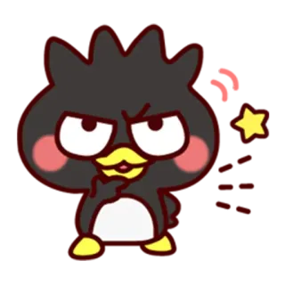🤔 fa178ed0 Badtz-Maru ... pinguïn, personage, boos, schattig, Badtz-Maru telegram sticker
