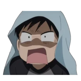 😟 27b50912 anime, shocked, surprised, fear, cartoon, reaction, emotional whatsapp sticker