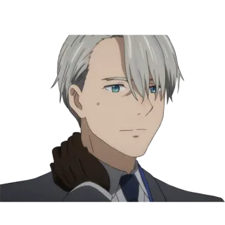 😓 cd063353 Viktor Nikiforov Yuri on Ice anime, figure skating, character, yuri on ice whatsapp sticker