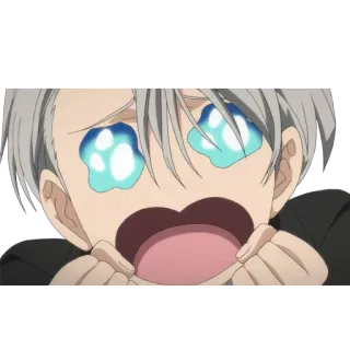 😍 da4b39aa anime, crying, sad, cartoon, emotional, sticker whatsapp sticker