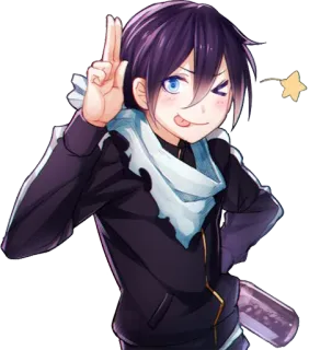 😜 1f899e20 Yato Noragami Anime, Manga, Yato, Noragami, Personnage, Kawaii, Mignon telegram sticker