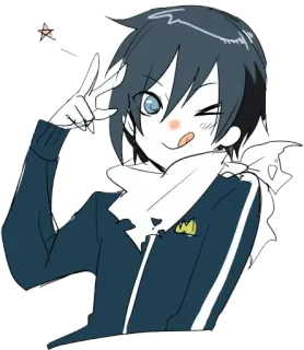 😋 9c0f422a Yato Noragami Anime, Personnage, Dieu, Paix, Dessin animé telegram sticker