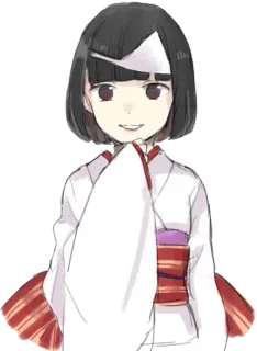 😁 c2851f12 Anime, Fille, Vêtement traditionnel, Japonais, Mignon, Dessin animé telegram sticker