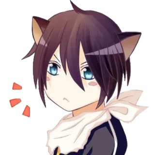 😗 d8c68daa Yato Noragami Anime, Manga, Noragami, Yato, Oreilles de chat telegram sticker