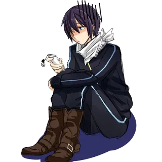 😑 e1ea78a8 Yato Noragami animé, personnage, noragami, yato telegram sticker