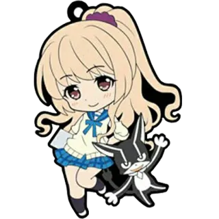 🐱 6b61ee24 Anime, Manga, Kawaii, Słodkie, Postać, Maskotka, Dziewczyna telegram sticker