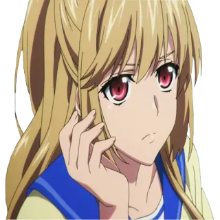 😕 76a0b1a9 Anime, Dziewczyna, Kreskówka, Postać, Blond włosy, Kobieta telegram sticker