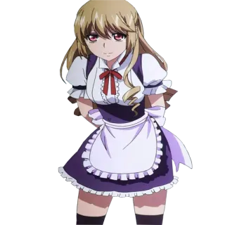 🙂 7e4ae7e4 Anime, Maid, Dziewczyna, Kreskówka telegram sticker