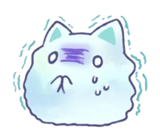 😱 d0fc9896 chat, autocollant, mignon, animal, illustration, dessin animé, kawaii whatsapp sticker