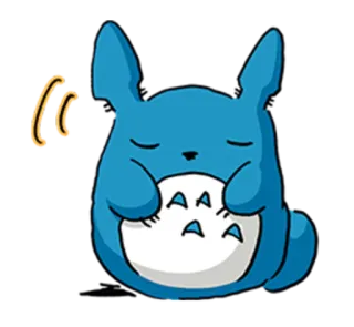😌 8644e00d Totoro My Neighbor Totoro Тоторо, Аниме, Милый, Мультфильм, Студия Ghibli whatsapp sticker
