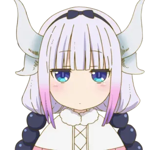 😒 149b39b8 Kanna Kamui Miss Kobayashi's Dragon Maid Anime, Drache, Niedlich, Kanna telegram sticker