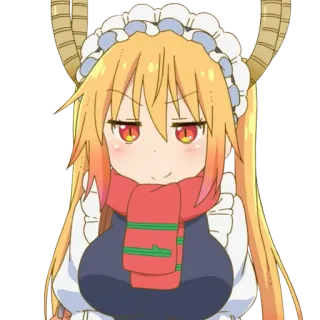 😈 1ae04519 Tohru Miss Kobayashi's Dragon Maid Drache, Anime, Maid, Kobayashi telegram sticker